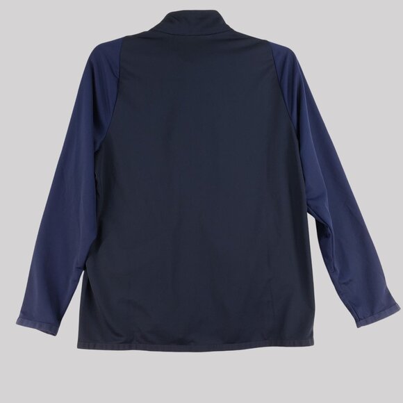 Nike Dri-Fit Full-Zip Jacket Navy Blue Lightweight Training Top Mens L - Picture 2 of 8